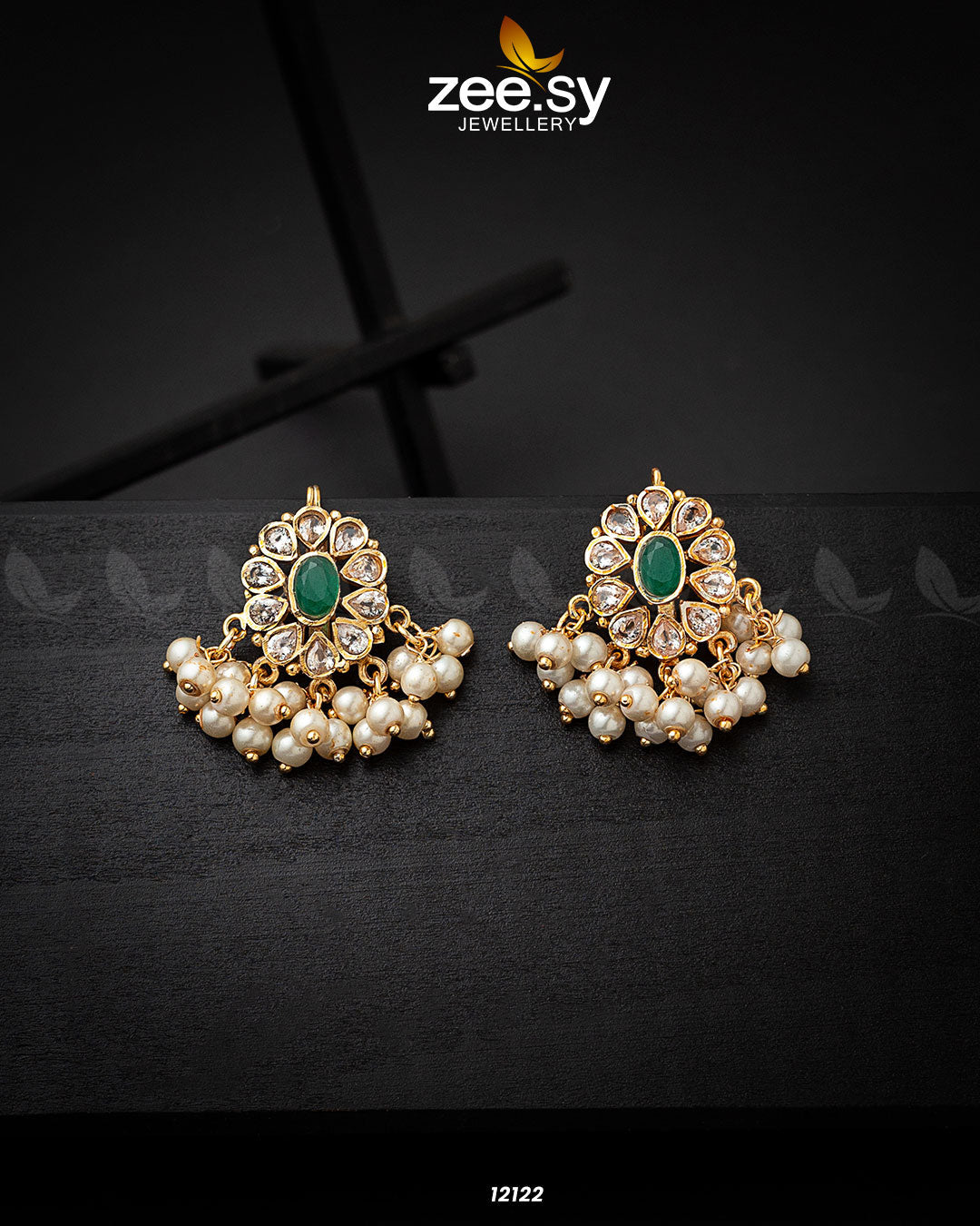 Beads Studs Earrings - by - Libasekhas UK - Registered Vendor of : Zeesy - 100% Original Designer Dresss