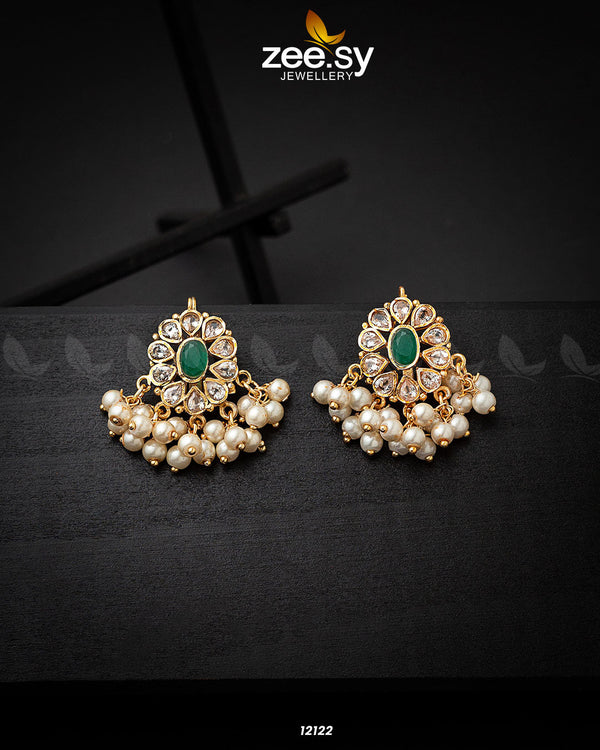Beads Studs Earrings - by - Libasekhas UK - Registered Vendor of : Zeesy - 100% Original Designer Dresss