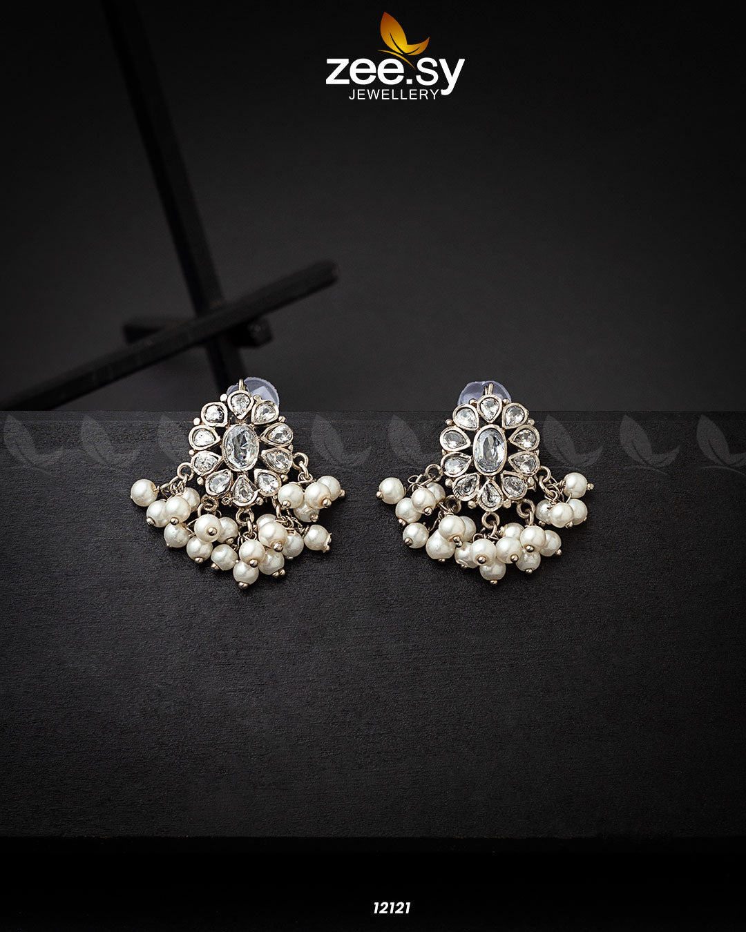 Beads Studs Earrings - by - Libasekhas UK - Registered Vendor of : Zeesy - 100% Original Designer Dresss