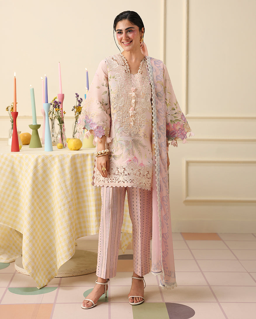 Mushq | Soleil Prints | Berry Creme - by Libasekhas UK - Registered Vendor of : Mushq - 100% Original Designer Dress