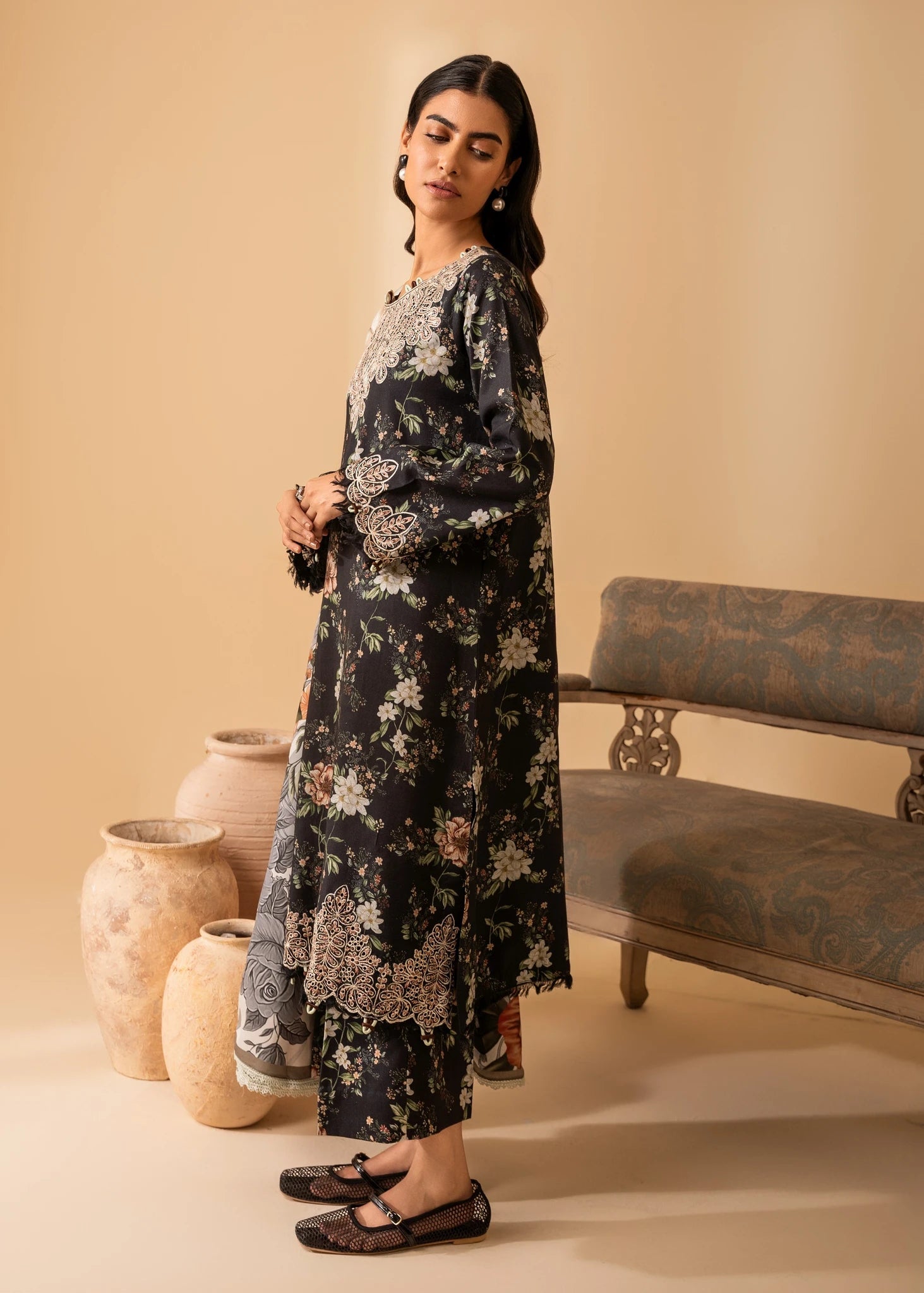 Nureh | Shades of Winter | ELARA (AZ-01) - by - Libasekhas UK - Registered Vendor of : Nureh - 100% Original Designer Dresss