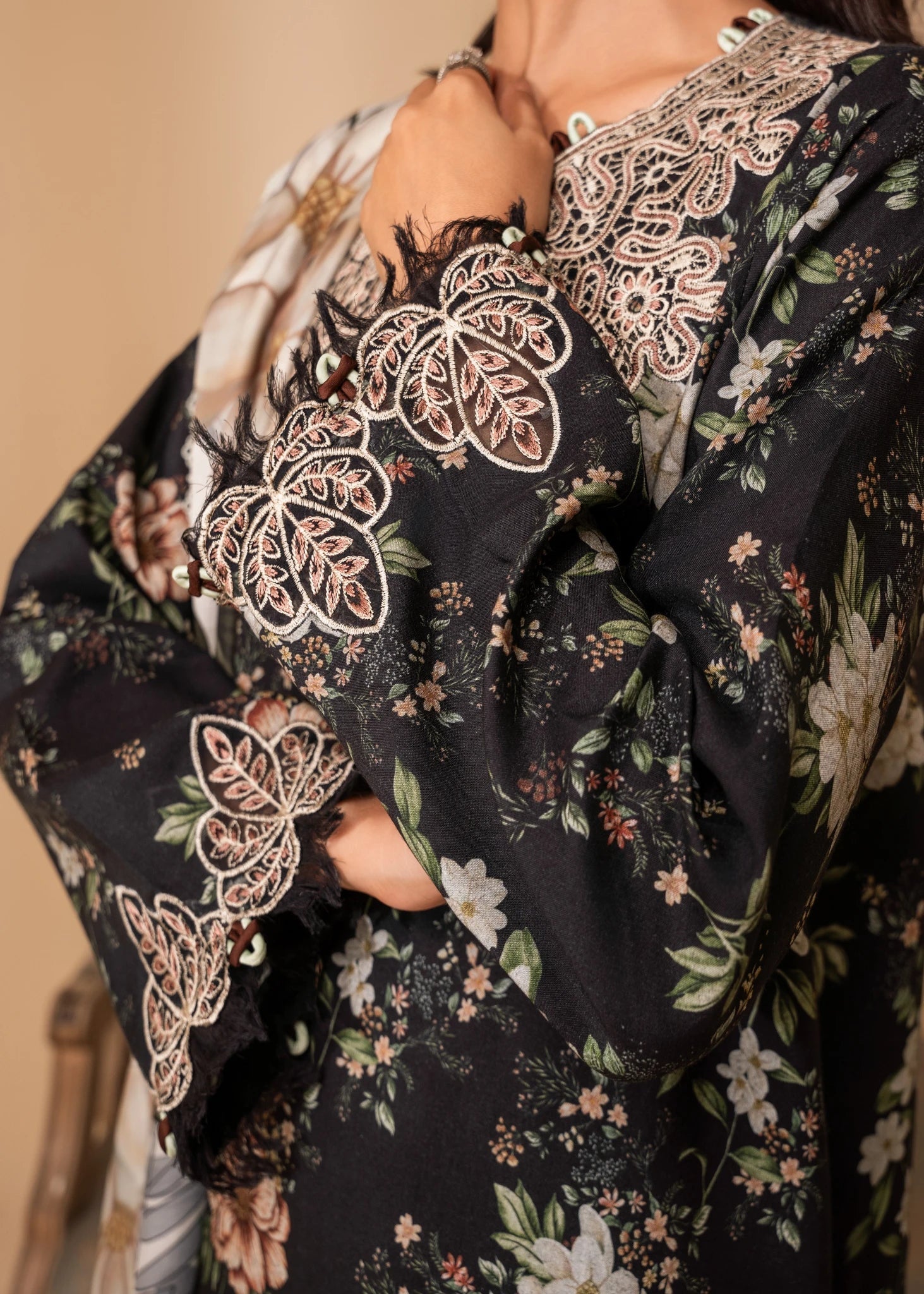 Nureh | Shades of Winter | ELARA (AZ-01) - by - Libasekhas UK - Registered Vendor of : Nureh - 100% Original Designer Dresss