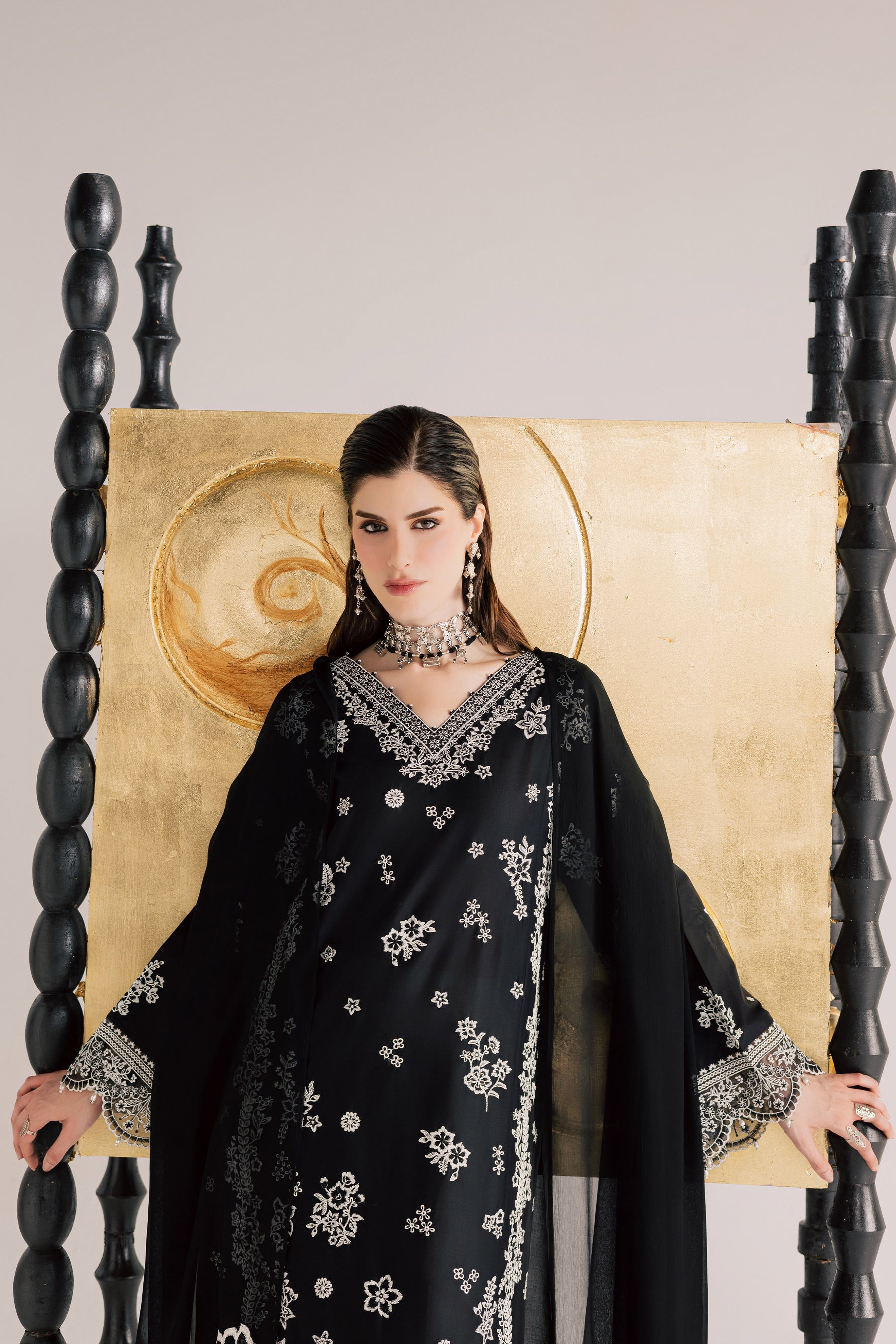 Batik | Festive Eid 26 | Black Aura - by Libasekhas - Registered Vendor of : Batik - 100% Original Designer Dress