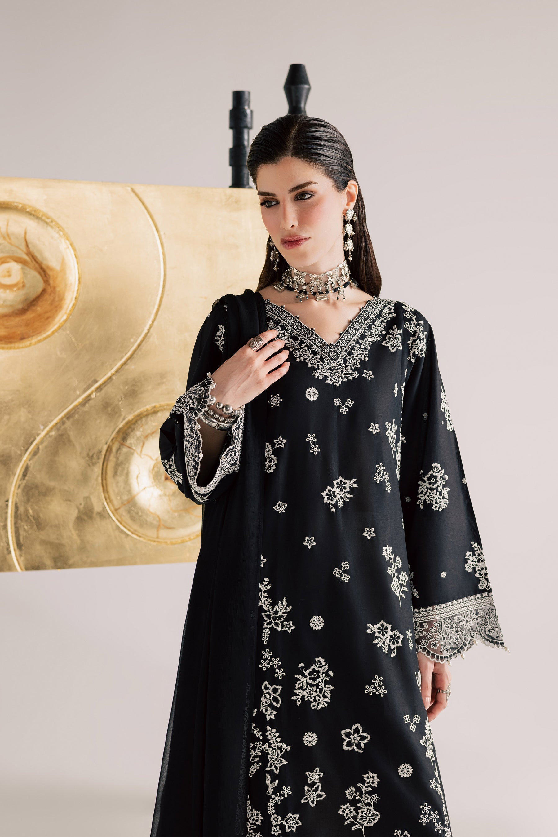 Batik | Festive Eid 26 | Black Aura - by Libasekhas - Registered Vendor of : Batik - 100% Original Designer Dress