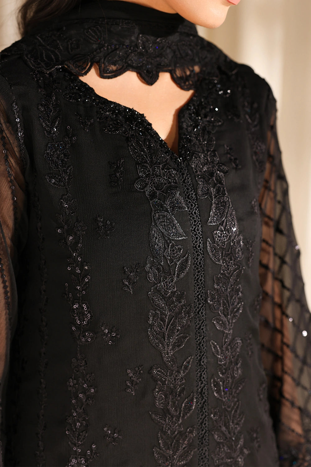 Azure | Azure Luxe | Black Pearl - by Libasekhas UK - Registered Vendor of : Azure - 100% Original Designer Dress