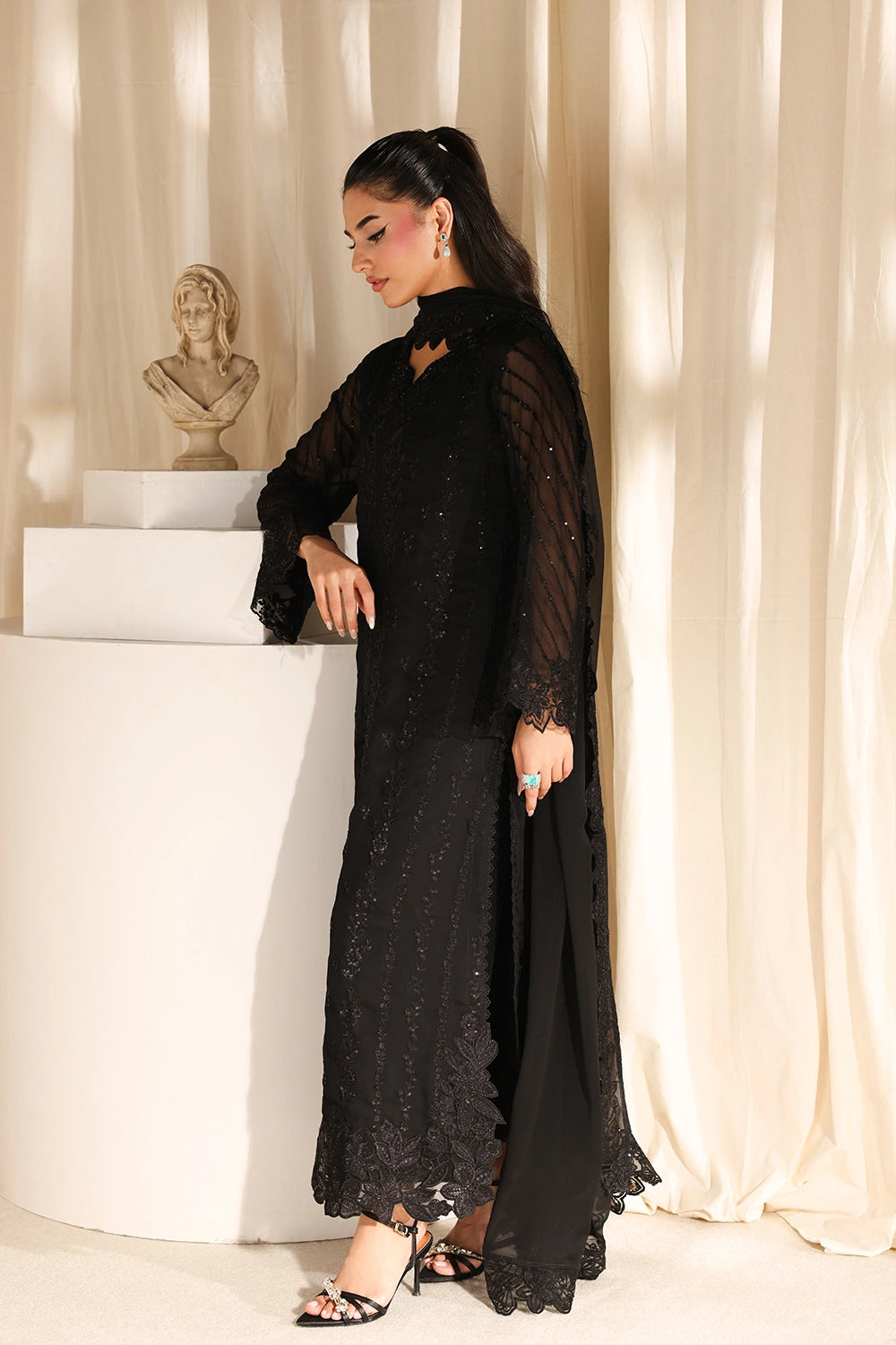 Azure | Azure Luxe | Black Pearl - by Libasekhas UK - Registered Vendor of : Azure - 100% Original Designer Dress