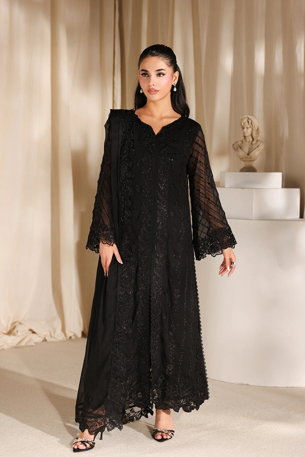 Azure | Azure Luxe | Black Pearl - by Libasekhas UK - Registered Vendor of : Azure - 100% Original Designer Dress