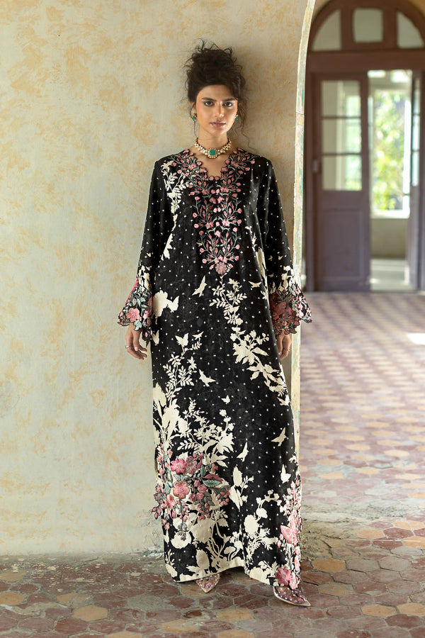 Zainab Chottani | Summer Edition 26 | Black Charm Kaftan - by Libasekhas UK - Registered Vendor of : Zainab Chottani - 100% Original Designer Dress