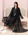 Roheenaz | Veil of Summer Chikankari | Black Lace - by Libasekhas UK - Registered Vendor of : Roheenaz - 100% Original Designer Dress