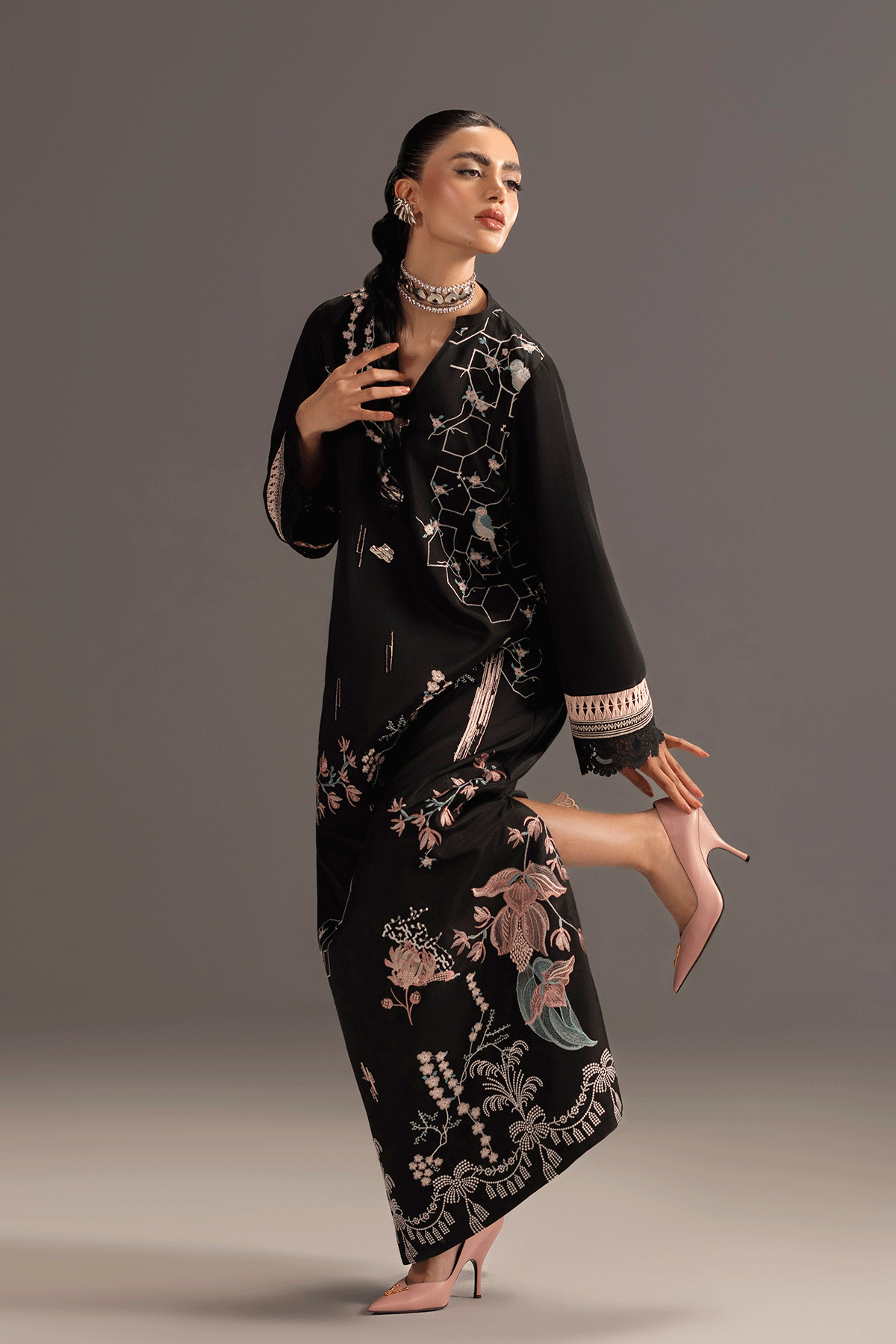 Erum Khan | Summer Whisper | Lady Charm - by Libasekhas UK - Registered Vendor of : Erum Khan - 100% Original Designer Dress
