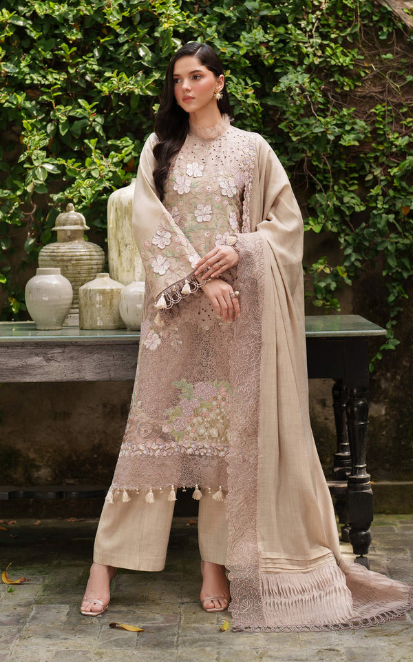 Asifa and Nabeel | Pashmina Luxe 25 | Blanc LWC25-03 - by Libasekhas UK - Registered Vendor of : Asifa and Nabeel - 100% Original Designer Dress