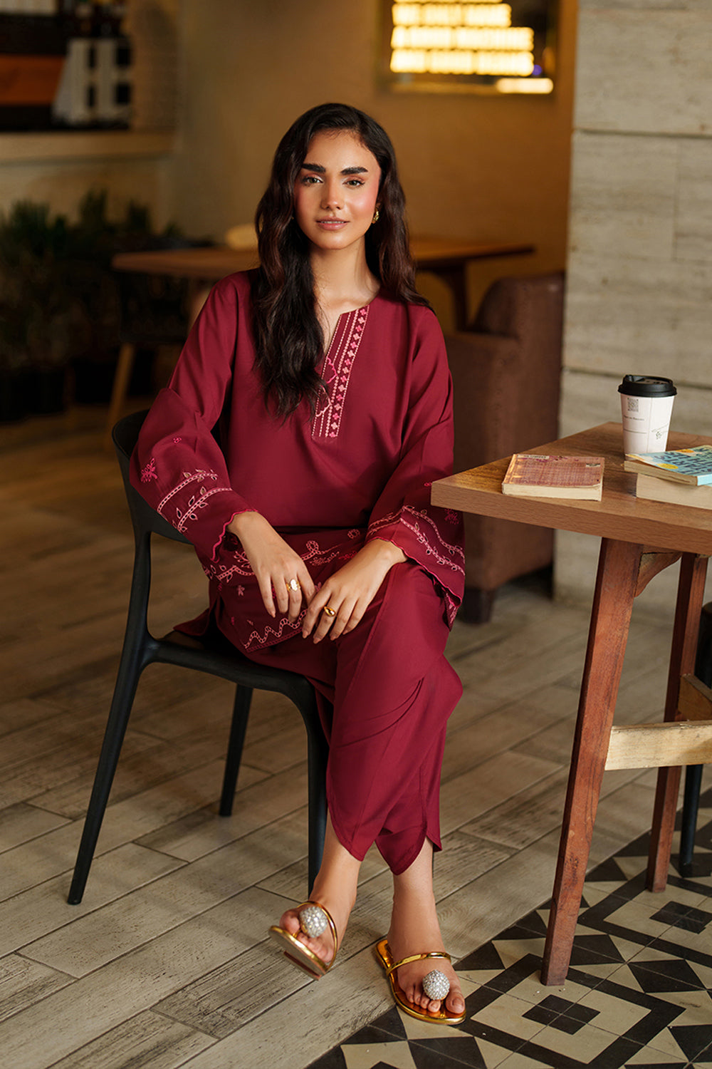 Azure | Chic Essentials | Blaze Berry - by Libasekhas UK - Registered Vendor of : Azure - 100% Original Designer Dress