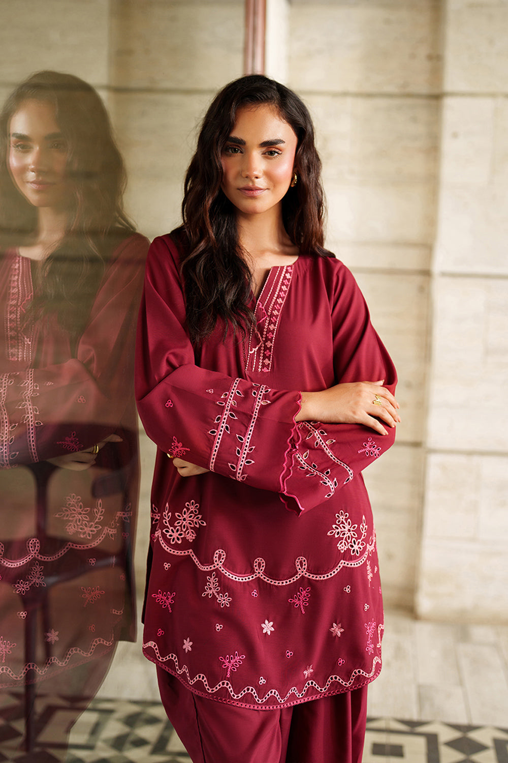 Azure | Chic Essentials | Blaze Berry - by Libasekhas UK - Registered Vendor of : Azure - 100% Original Designer Dress