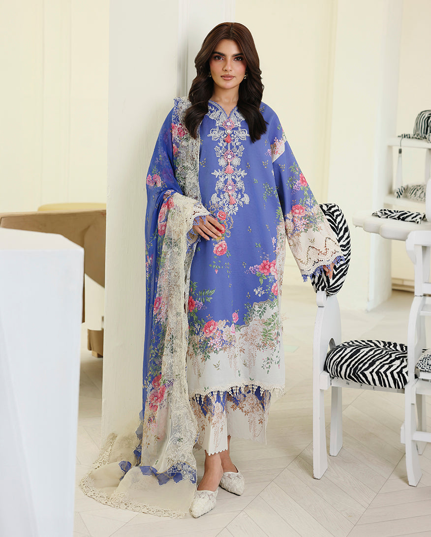Roheenaz | Petals in Print | Bloom Portrait - by Libasekhas UK - Registered Vendor of : Roheenaz - 100% Original Designer Dress