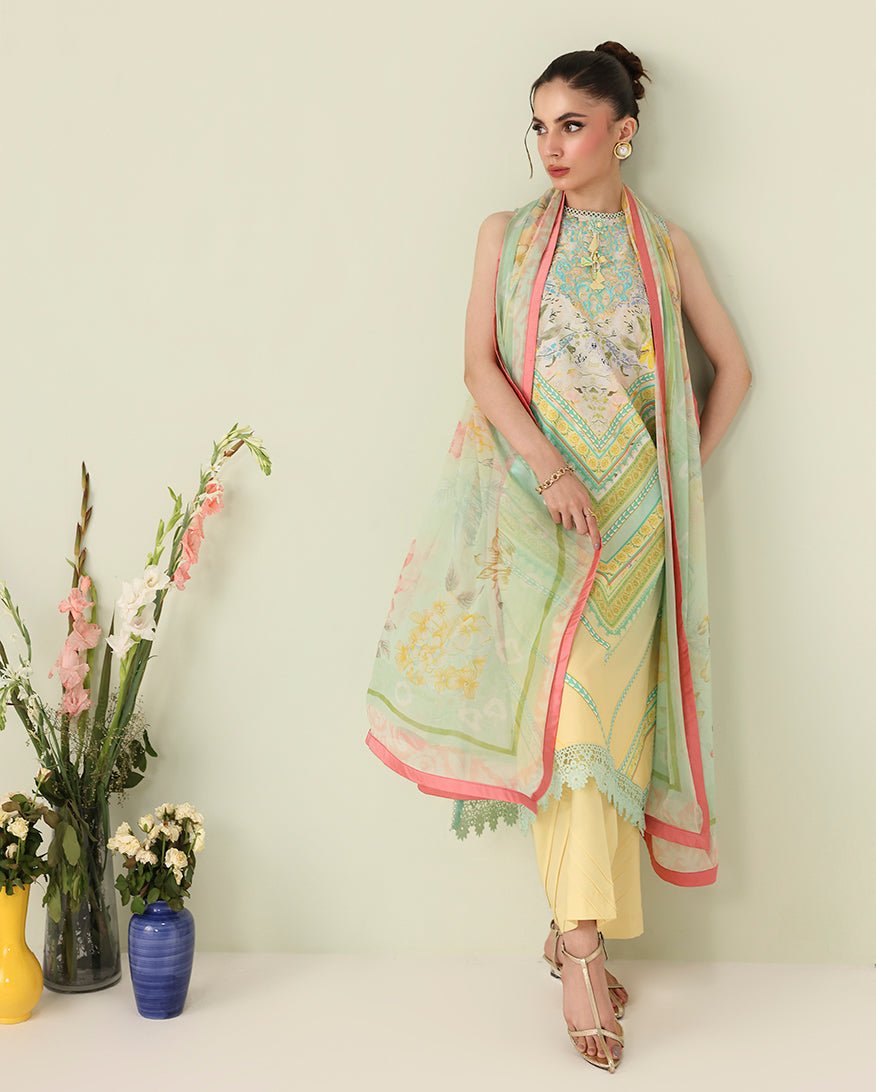 Roheenaz | Rosette Lawn | Bloomed Muse - by Libasekhas UK - Registered Vendor of : Roheenaz - 100% Original Designer Dress