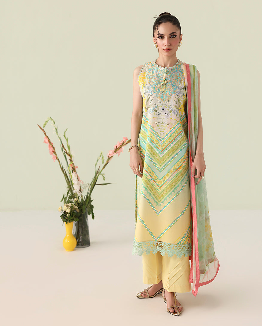 Roheenaz | Rosette Lawn | Bloomed Muse - by Libasekhas UK - Registered Vendor of : Roheenaz - 100% Original Designer Dress
