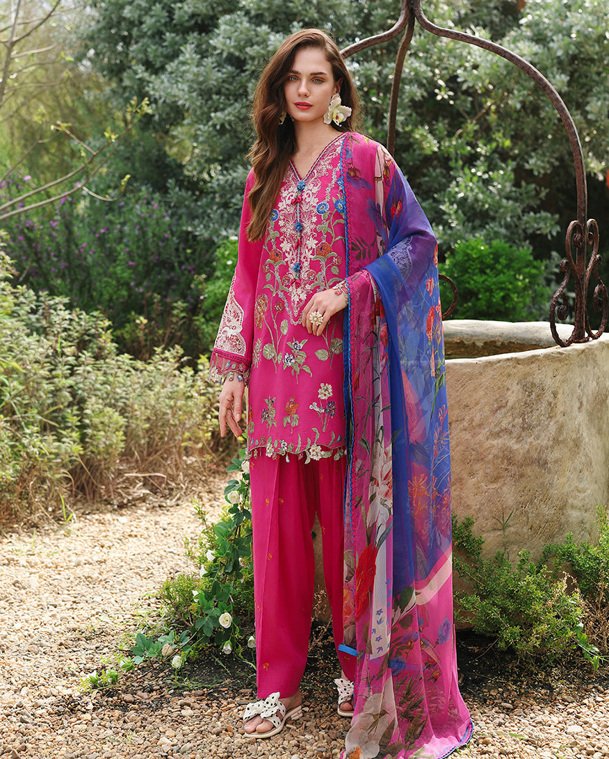 Mushq | The Secret Garden Lawn | Bloomveil - by Libasekhas UK - Registered Vendor of : Mushq - 100% Original Designer Dress