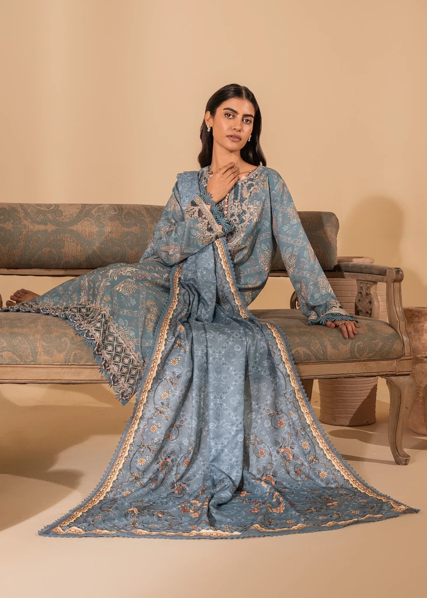Nureh | Shades of Winter | SERENA (AZ-05) - by - Libasekhas UK - Registered Vendor of : Nureh - 100% Original Designer Dresss