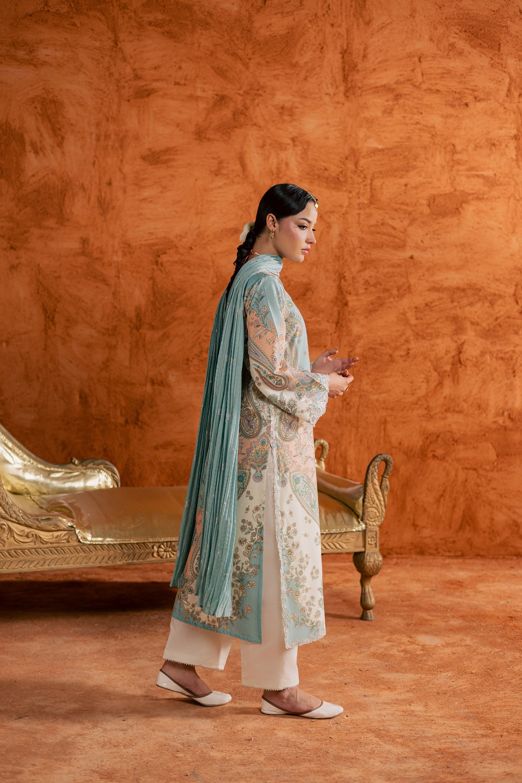 Batik | Festive Eid 26 | Blue Olaf - by Libasekhas - Registered Vendor of : Batik - 100% Original Designer Dress