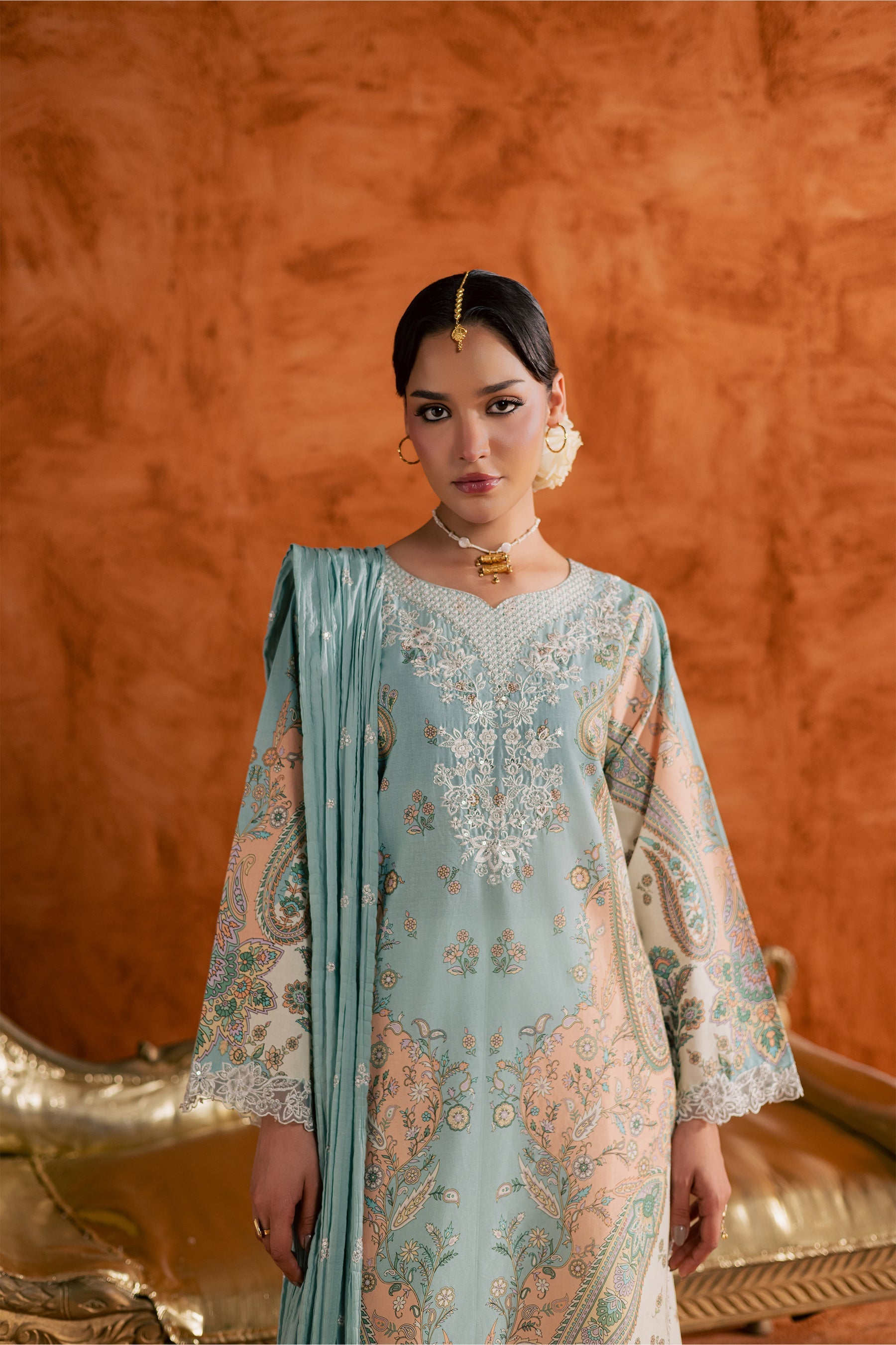Batik | Festive Eid 26 | Blue Olaf - by Libasekhas - Registered Vendor of : Batik - 100% Original Designer Dress