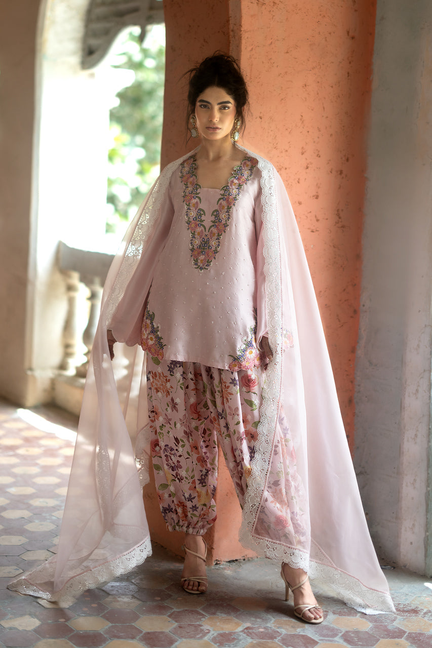 Zainab Chottani | Summer Edition 26 | Blush Fleur - by Libasekhas UK - Registered Vendor of : Zainab Chottani - 100% Original Designer Dress