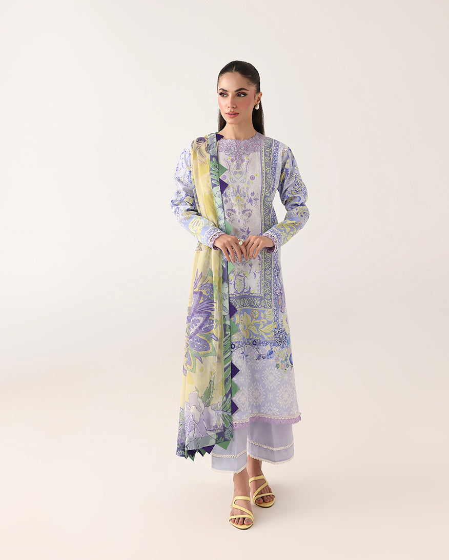 Roheenaz | Rosette Lawn | Blush Meadow - by Libasekhas UK - Registered Vendor of : Roheenaz - 100% Original Designer Dress