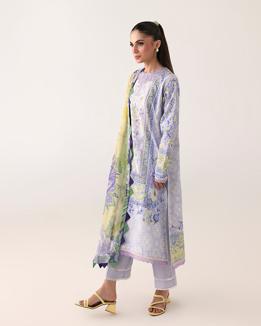 Roheenaz | Rosette Lawn | Blush Meadow - by Libasekhas UK - Registered Vendor of : Roheenaz - 100% Original Designer Dress