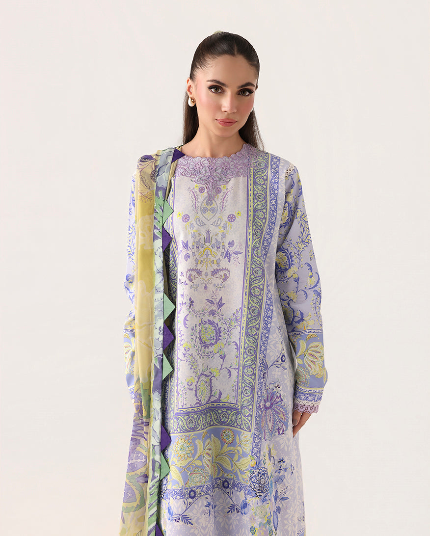 Roheenaz | Rosette Lawn | Blush Meadow - by Libasekhas UK - Registered Vendor of : Roheenaz - 100% Original Designer Dress