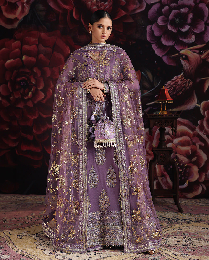Roheenaz | Royale Eternel Chiffon Edit | Blush Whisper - by Libasekhas UK - Registered Vendor of : Roheenaz - 100% Original Designer Dress