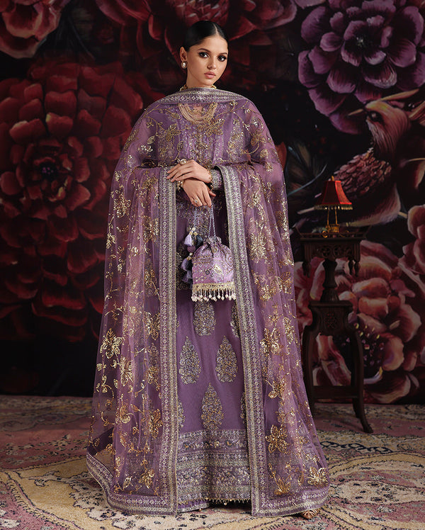 Roheenaz | Royale Eternel Chiffon Edit | Blush Whisper - by Libasekhas UK - Registered Vendor of : Roheenaz - 100% Original Designer Dress