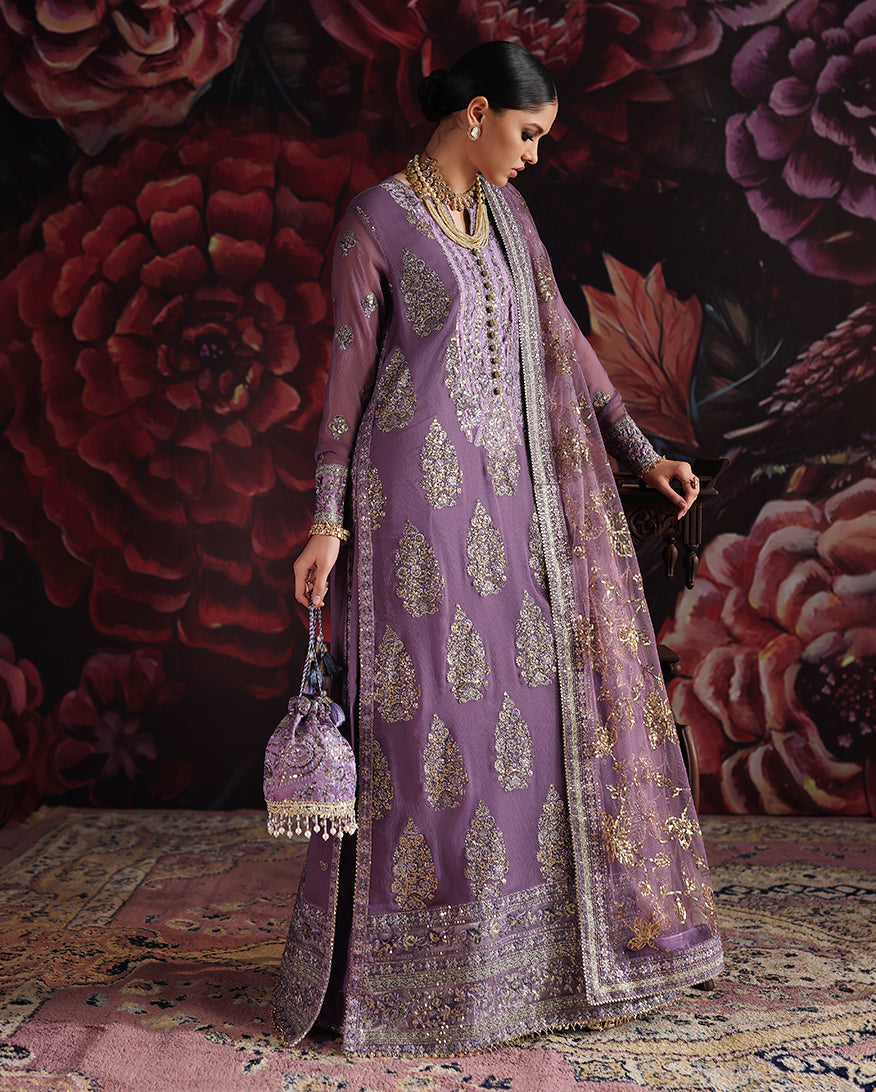 Roheenaz | Royale Eternel Chiffon Edit | Blush Whisper - by Libasekhas UK - Registered Vendor of : Roheenaz - 100% Original Designer Dress