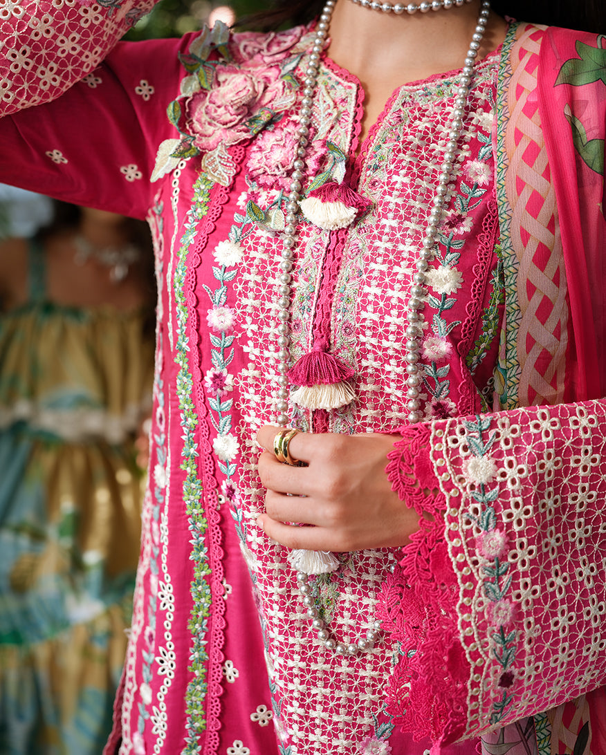 Mushq | Amoi Luxury Lawn | Blushing Rose - by Libasekhas UK - Registered Vendor of : Mushq - 100% Original Designer Dress