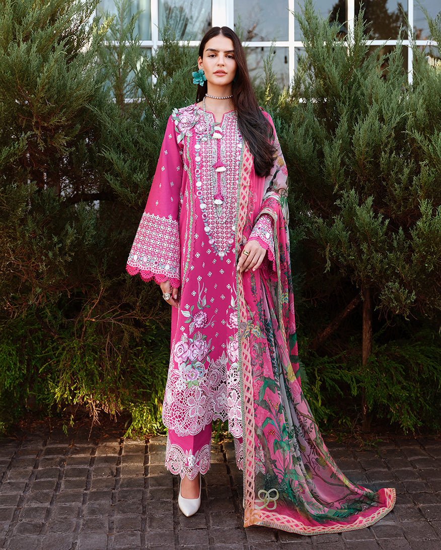 Mushq | Amoi Luxury Lawn | Blushing Rose - by Libasekhas UK - Registered Vendor of : Mushq - 100% Original Designer Dress