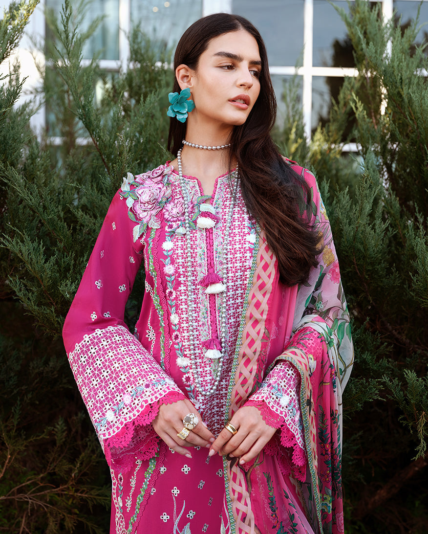 Mushq | Amoi Luxury Lawn | Blushing Rose - by Libasekhas UK - Registered Vendor of : Mushq - 100% Original Designer Dress