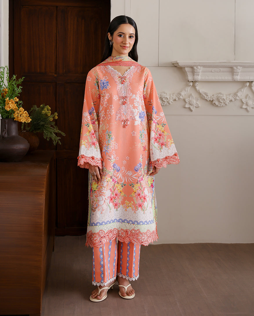 Roheenaz | Sunlit Tales Printed Embroidered Edit | Blush tale - by Libasekhas - Registered Vendor of : Roheenaz - 100% Original Designer Dress