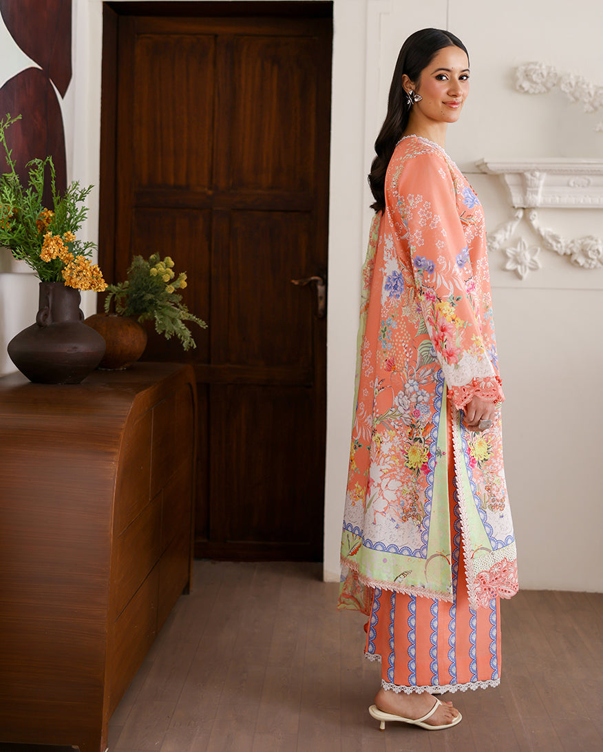 Roheenaz | Sunlit Tales Printed Embroidered Edit | Blush tale - by Libasekhas - Registered Vendor of : Roheenaz - 100% Original Designer Dress