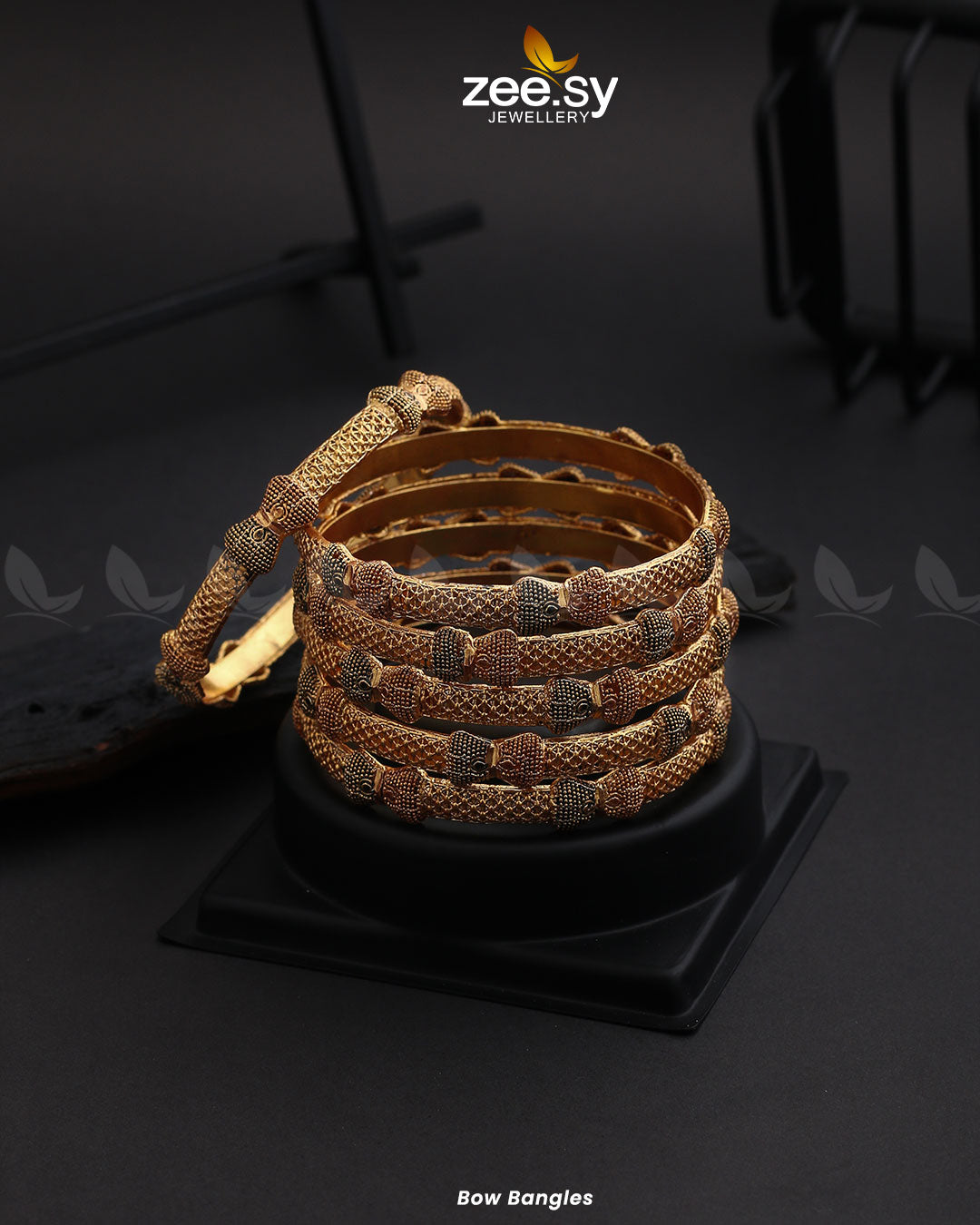 Bow Bangles - by - Libasekhas UK - Registered Vendor of : Zeesy - 100% Original Designer Dresss