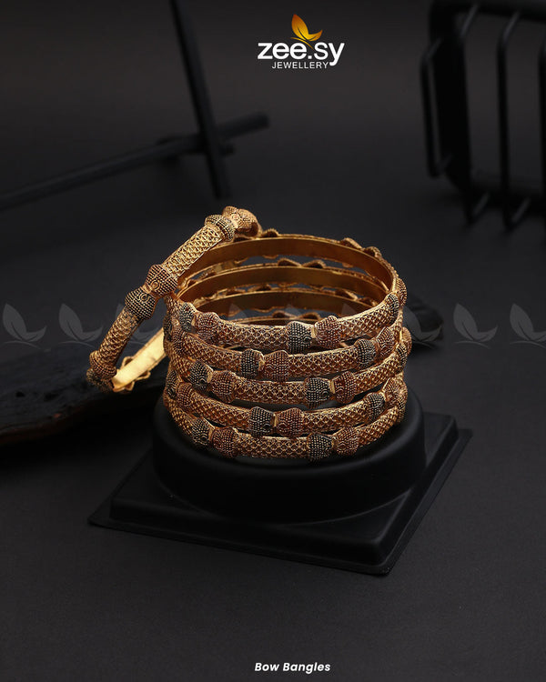 Bow Bangles - by - Libasekhas UK - Registered Vendor of : Zeesy - 100% Original Designer Dresss