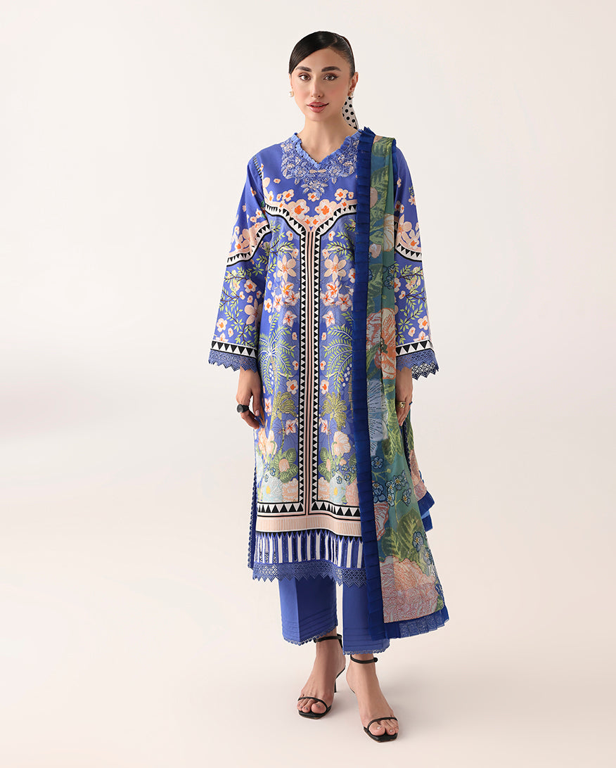 Roheenaz | Rosette Lawn | Breeze of Dawn - by Libasekhas UK - Registered Vendor of : Roheenaz - 100% Original Designer Dress
