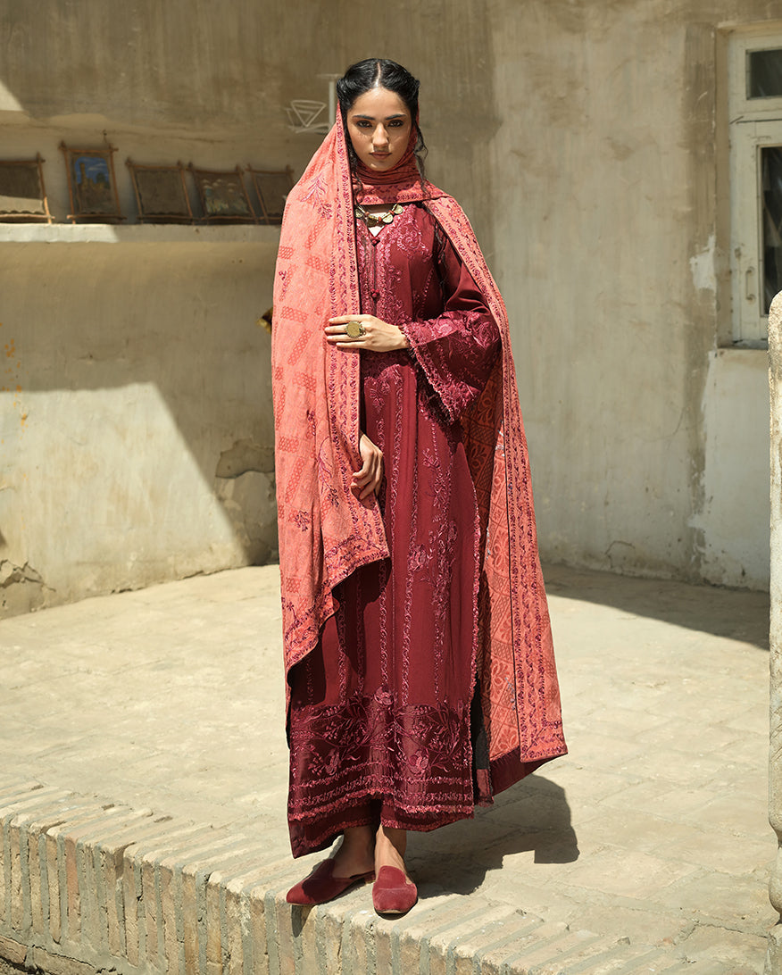 Mushq | Bukhara Winter Edit | Bukhara Bloom - by Libasekhas UK - Registered Vendor of : Mushq - 100% Original Designer Dress