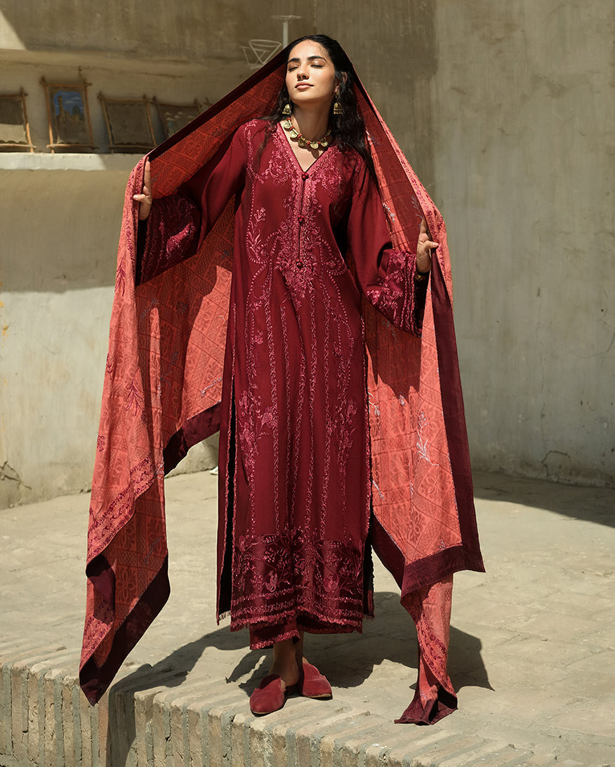 Mushq | Bukhara Winter Edit | Bukhara Bloom - by Libasekhas UK - Registered Vendor of : Mushq - 100% Original Designer Dress