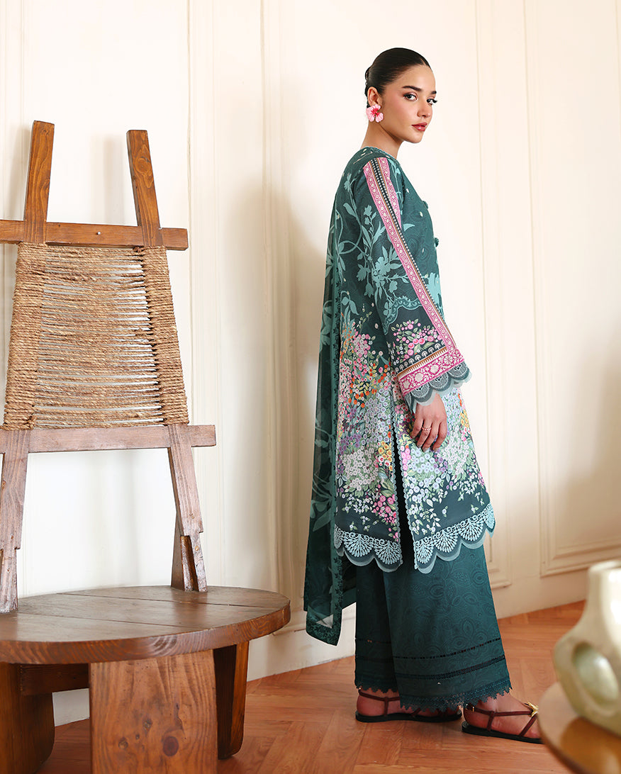 Roheenaz | Eclat Garden Printed Lawn | Buttercup Bloom - by Libasekhas UK - Registered Vendor of : Roheenaz - 100% Original Designer Dress