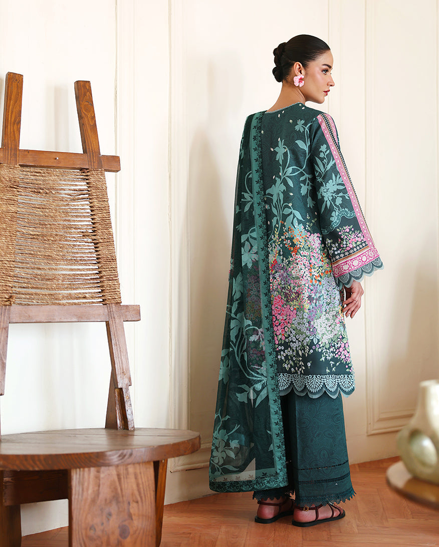 Roheenaz | Eclat Garden Printed Lawn | Buttercup Bloom - by Libasekhas UK - Registered Vendor of : Roheenaz - 100% Original Designer Dress