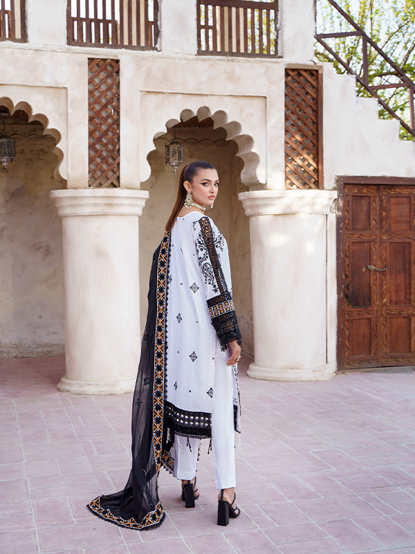 Zebtan | Zeenat Luxury Lawn Eid Collection | ZL 10 - by - Libasekhas UK - Registered Vendor of : Zebtan - 100% Original Designer Dresss