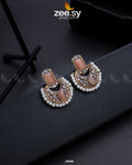 Cluster Pearl Earring - by - Libasekhas UK - Registered Vendor of : Zeesy - 100% Original Designer Dresss