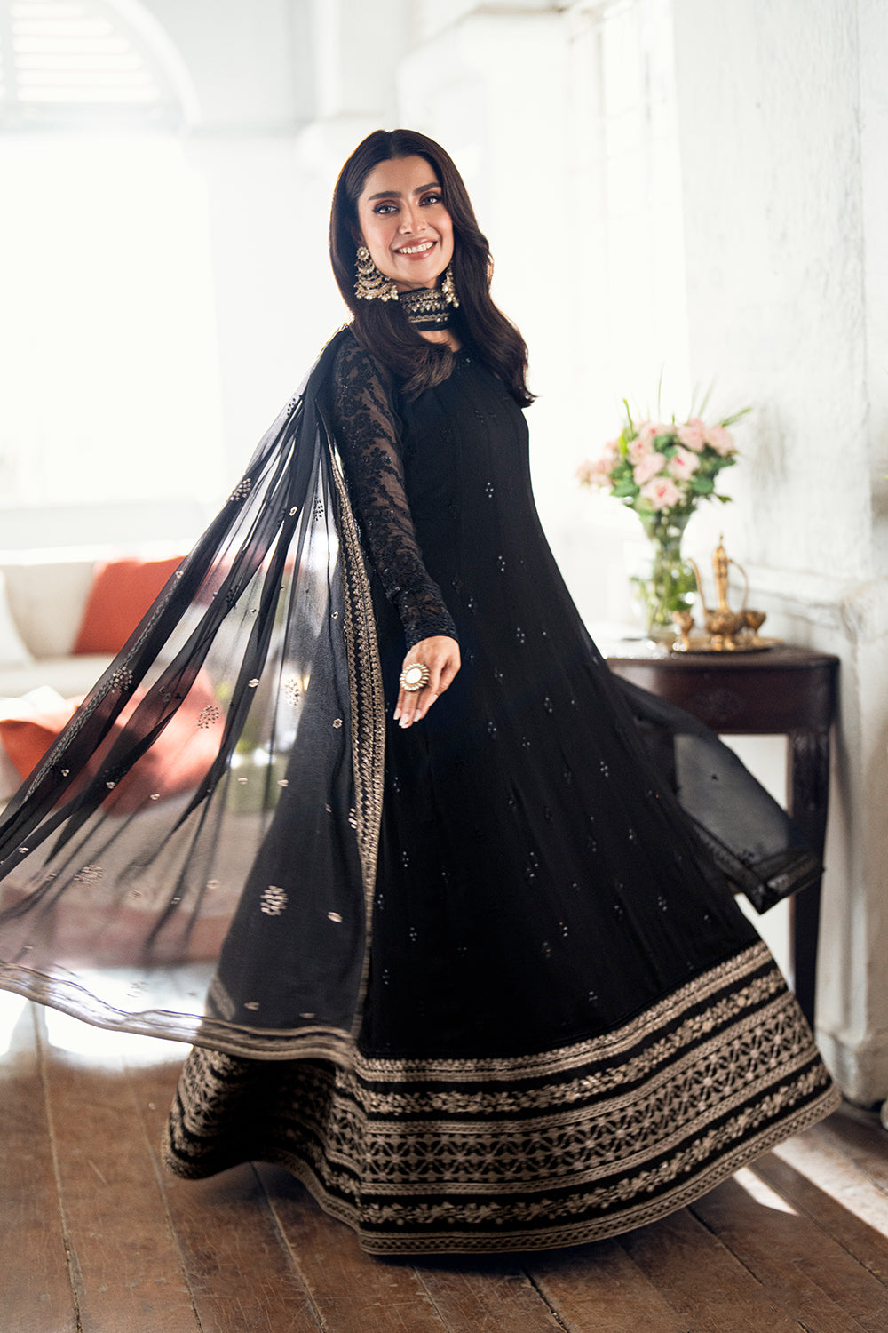 Azure | Luxe Formals | Caviar Noir - by Libasekhas UK - Registered Vendor of : Azure - 100% Original Designer Dress