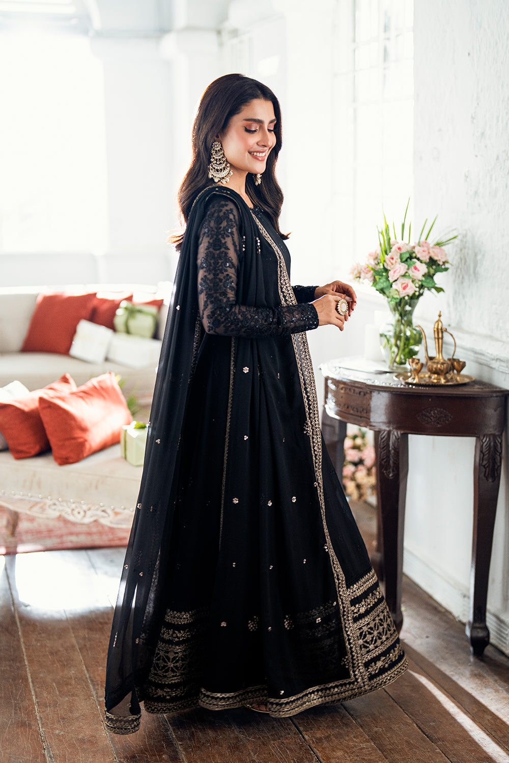 Azure | Luxe Formals | Caviar Noir - by Libasekhas UK - Registered Vendor of : Azure - 100% Original Designer Dress