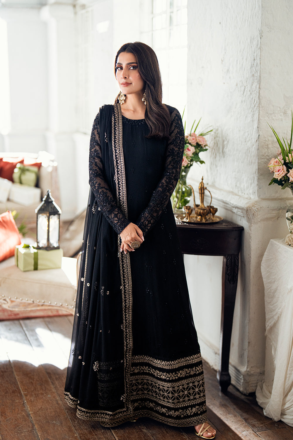 Azure | Luxe Formals | Caviar Noir - by Libasekhas UK - Registered Vendor of : Azure - 100% Original Designer Dress