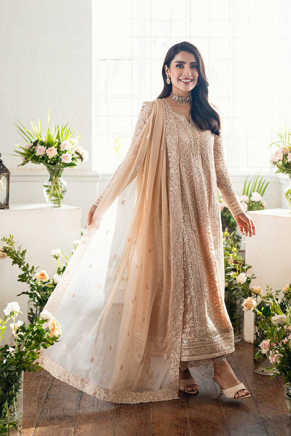 Azure | Vogue Formals | Celestial Cream - by - Libasekhas UK - Registered Vendor of : Azure - 100% Original Designer Dresss