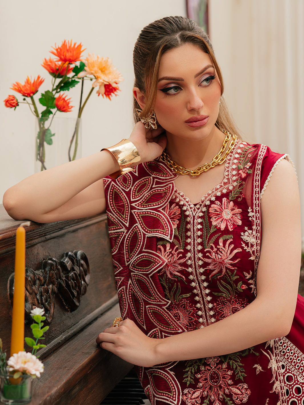 Mahnur | Allenura Luxury Lawn 24 | CELESTIAL - by - Libasekhas UK - Registered Vendor of : Mahnur - 100% Original Designer Dresss